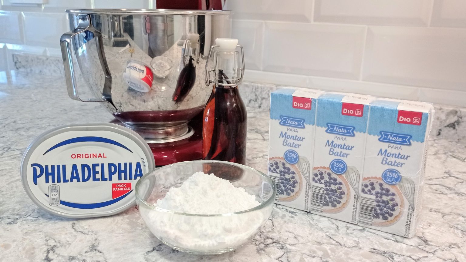 El Mejor Glaseado de Queso Crema Philadelphia con VIDEO