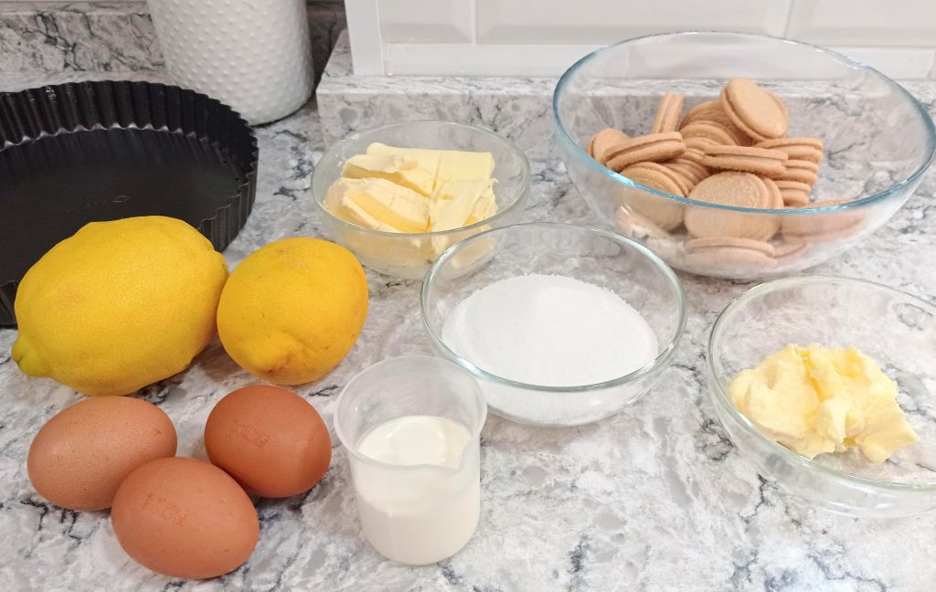 ingredientes para hacer una tartaleta de limón