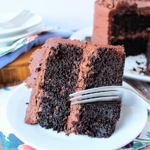 mejor tarta de chocolate con tenedor