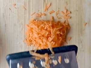 la zanahoria rallada