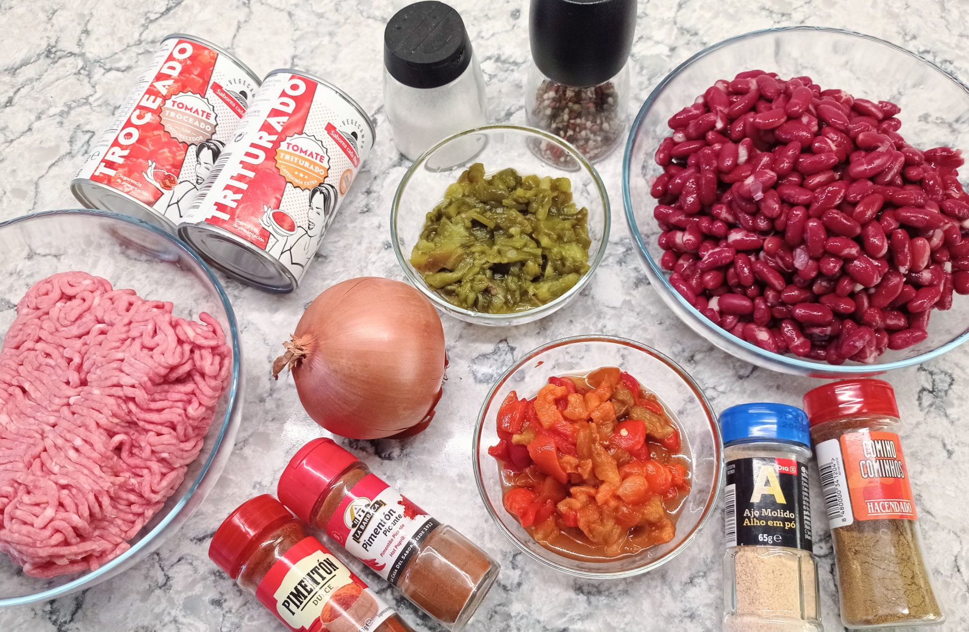 Chili con Carne y Frijoles Estilo Americano Receta Americana